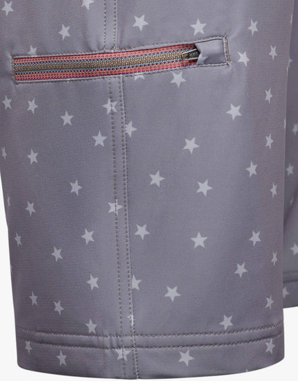 All Time 11" - Zipper Snap Mid - Rise Short : Clay Stars