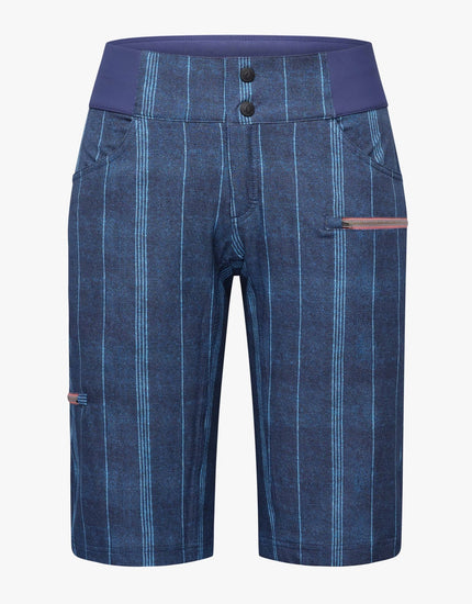 All Time 14" - Zipper Snap Mid-Rise Short : Denim Stripes