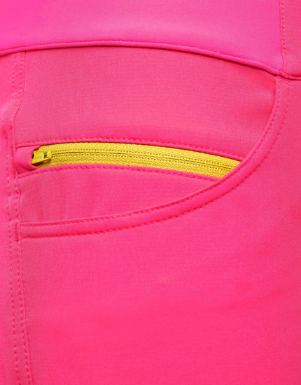 All Time 5" - Zipper Snap Mid-Rise Short : Nebula Pink