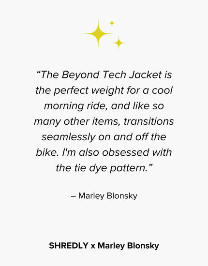 SHREDLY x Marley Blonsky : Beyond Tech Jacket : Midnight Tie Dye