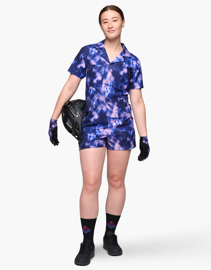 Trail Romper : Midnight Tie Dye