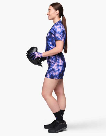 Trail Romper : Midnight Tie Dye