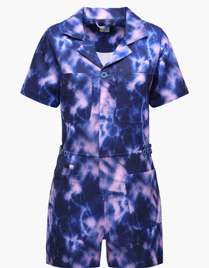 Trail Romper : Midnight Tie Dye