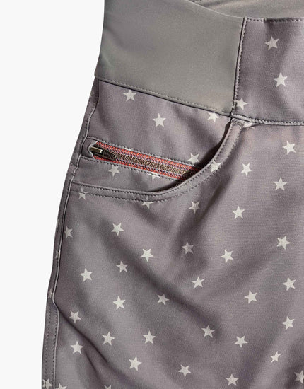 All Time 5" - Zipper Snap Mid - Rise Short : Clay Stars