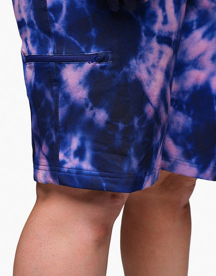 Limitless 11" - Stretch Waistband High-Rise Short : Midnight Tie Dye
