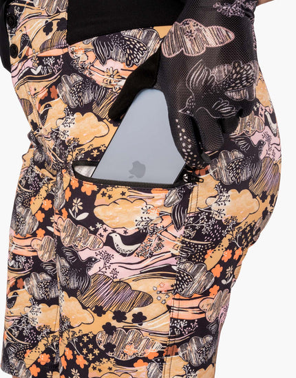 All Time 11" - Zipper Snap Mid - Rise Short : Abby
