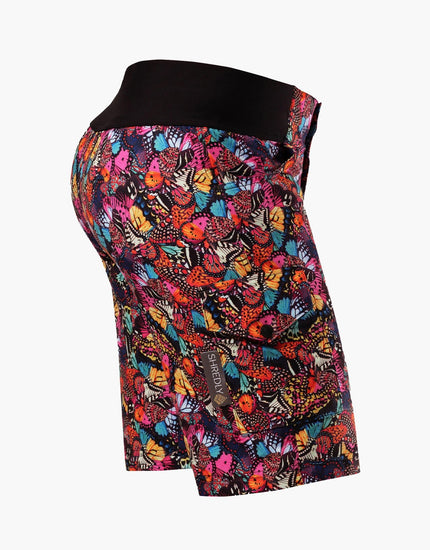 All Time 11" - Zipper Snap Mid-Rise Short : Flutter