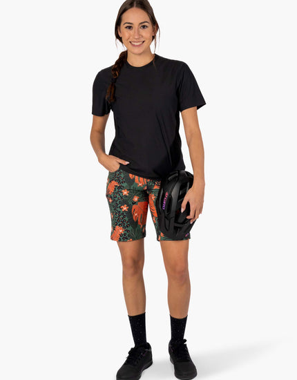 All Time 11" - Zipper Snap Mid - Rise Short : Heidi
