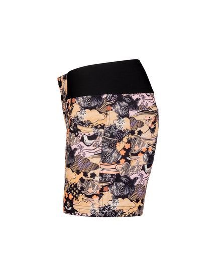 All Time 5" - Zipper Snap Mid - Rise Short : Abby