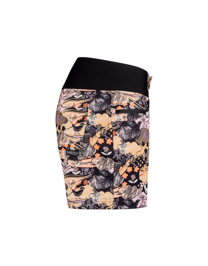 All Time 5" - Zipper Snap Mid - Rise Short : Abby