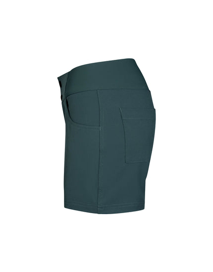 All Time 5" - Zipper Snap Mid - Rise Short : Deep Sea Green
