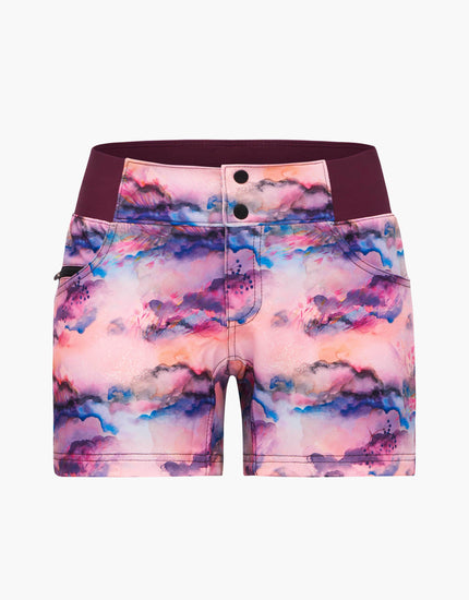 All Time 5" - Zipper Snap Mid-Rise Short : Watercolor