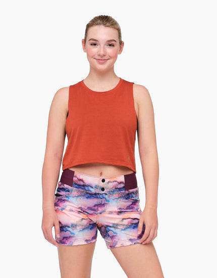 Cropped Tank : Terracotta