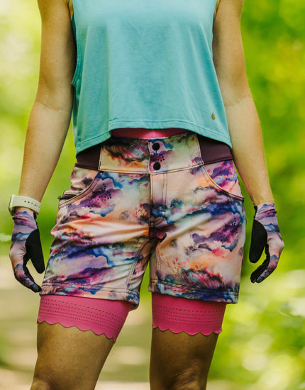 All Time 5" - Zipper Snap Mid-Rise Short : Watercolor