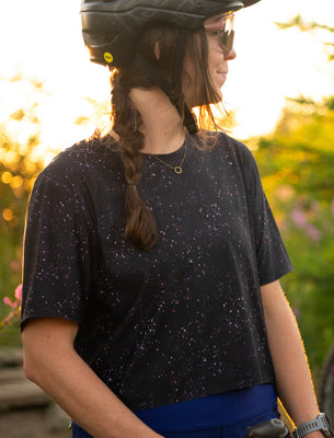 Beyond Tech Boxy Tee: Galaxy Splatter