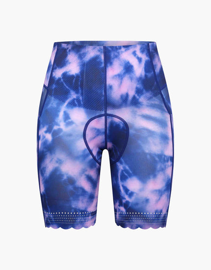 Shredly Biker Cham in purple and pink tie dye pattern