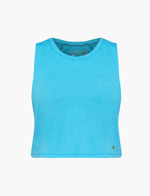Cropped Tank : Electric Blue