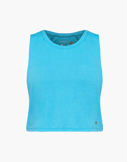 Cropped Tank : Electric Blue