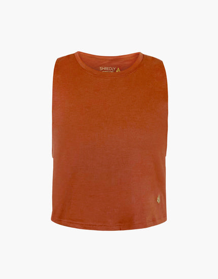 Cropped Tank : Terracotta