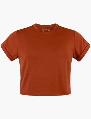 Cropped Tee : Terracotta