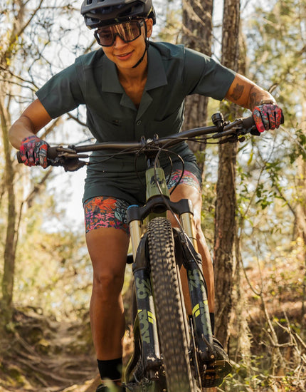 Droptail Trail Romper : Deep Sea Green
