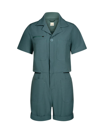 Droptail Trail Romper : Deep Sea Green