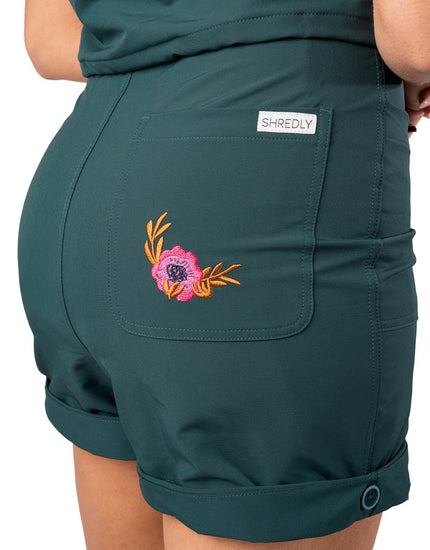 Droptail Trail Romper : Deep Sea Green