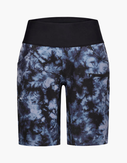 Limitless 11" - Stretch Waistband High-Rise Short : Graphite Tie Dye