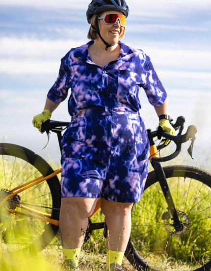 Trail Romper : Midnight Tie Dye