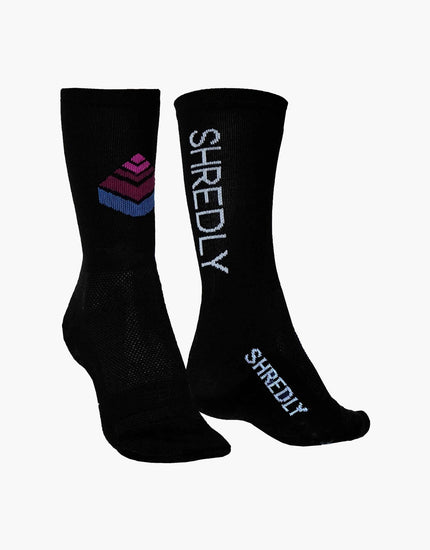 Sock 6 : Black/Logo