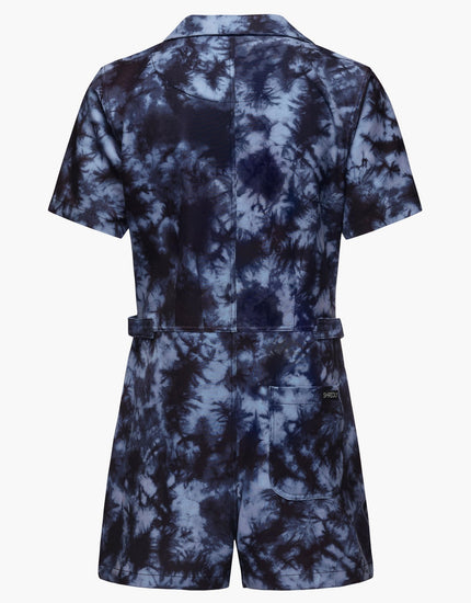 Trail Romper : Graphite Tie Dye