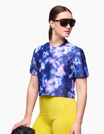 Beyond Tech Boxy Tee : Midnight Tie Dye