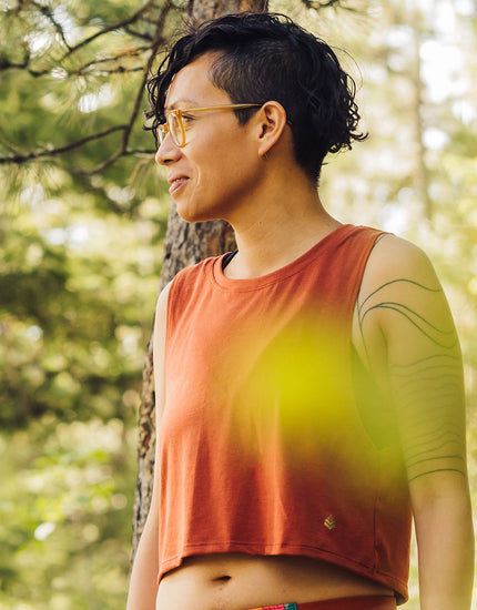 Cropped Tank : Terracotta