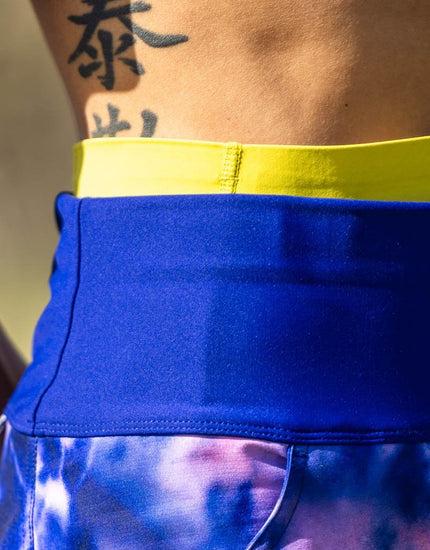 Limitless 7" - Stretch Waistband High-Rise Short : Midnight Tie Dye