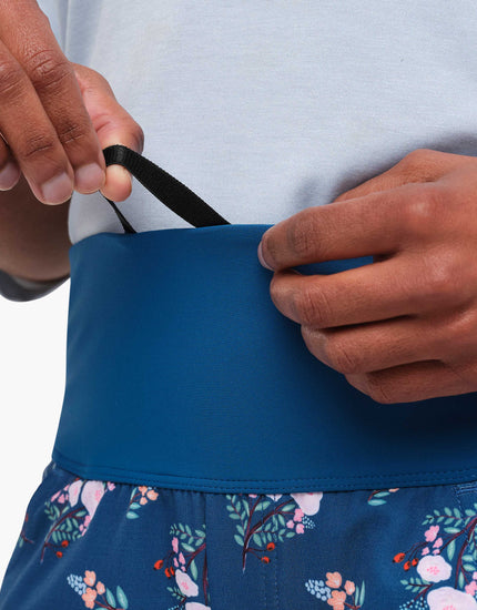 Limitless 11" - Stretch Waistband High-Rise Short : Blooming Stripes