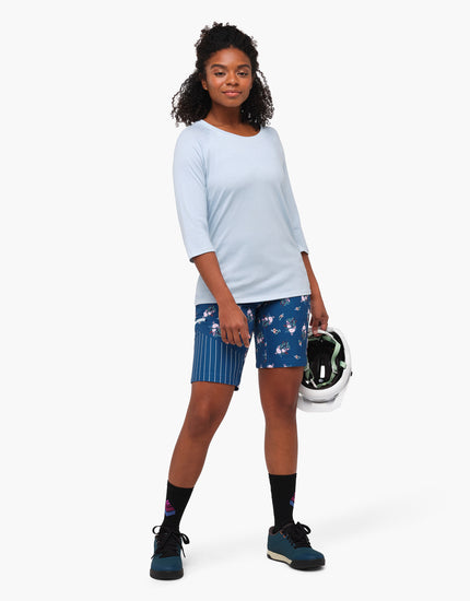 Limitless 11" - Stretch Waistband High-Rise Short : Blooming Stripes
