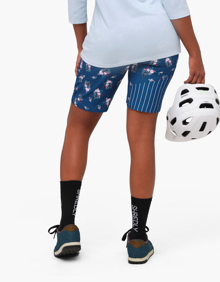 Limitless 11" - Stretch Waistband High-Rise Short : Blooming Stripes