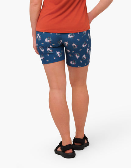 Limitless 7" - Stretch Waistband High-Rise Short : Blooming Stripes