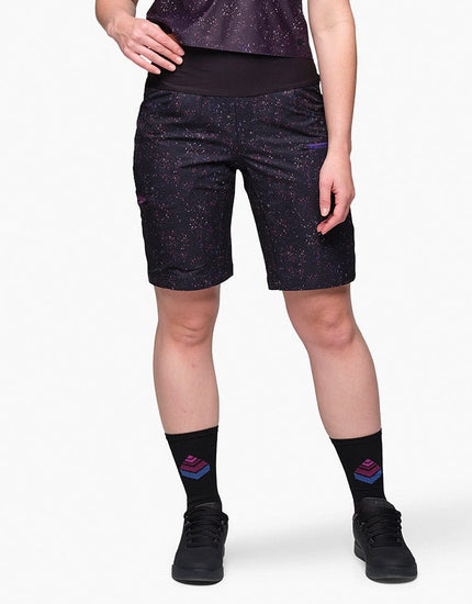 Limitless 11" - Stretch Waistband High-Rise Short : Galaxy Splatter