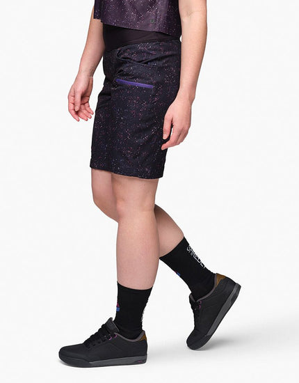 Limitless 11" - Stretch Waistband High-Rise Short : Galaxy Splatter