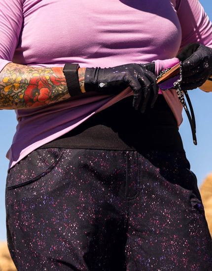 Limitless 11" - Stretch Waistband High-Rise Short : Galaxy Splatter