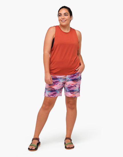Limitless 7" - Stretch Waistband High-Rise Short : Watercolor