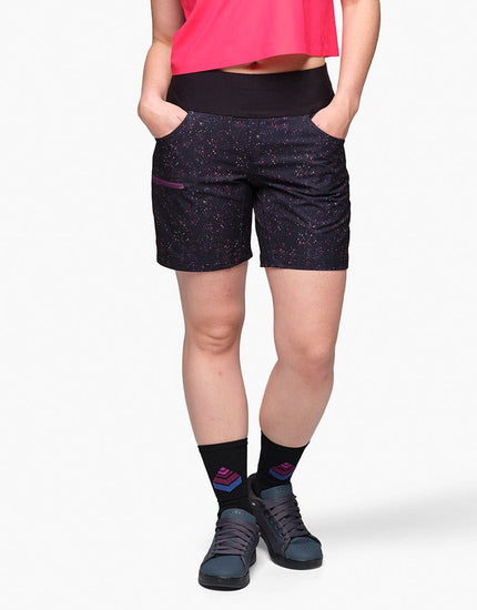 Limitless 7" - Stretch Waistband High-Rise Short : Galaxy Splatter