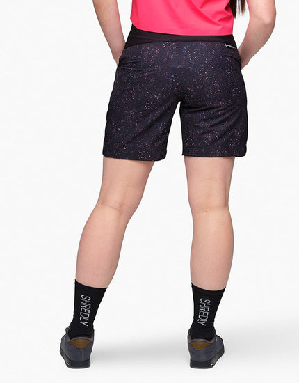 Limitless 7" - Stretch Waistband High-Rise Short : Galaxy Splatter