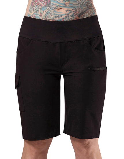 Limitless 11" - Stretch Waistband High-Rise Short : Noir