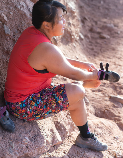 All Time 11" - Zipper Snap Mid-Rise Short : Flutter