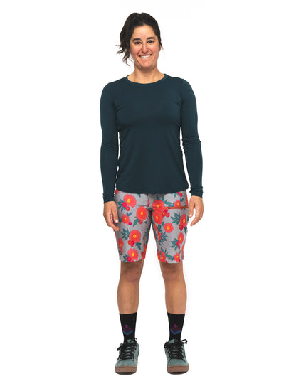 All Time 11" - Zipper Snap Mid-Rise Short : Margie