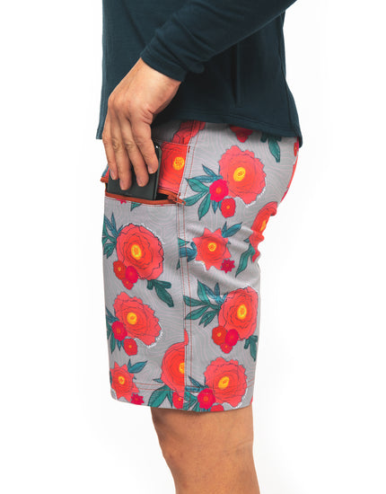 All Time 11" - Zipper Snap Mid-Rise Short : Margie
