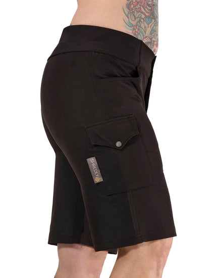 All Time 11" - Zipper Snap Mid-Rise Short : Noir