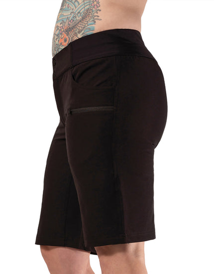 All Time 11" - Zipper Snap Mid-Rise Short : Noir